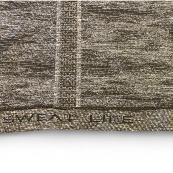 Lululemon Swiftly Tech 2.0 Short Sleeve “Run Sweat Repeat” Gray Camo – Size 12 - Picture 5 of 7